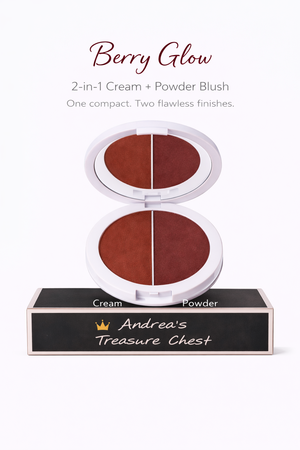 Berry Glow – 2-in-1 Cream + Powder Blush | I Am Glow Collection